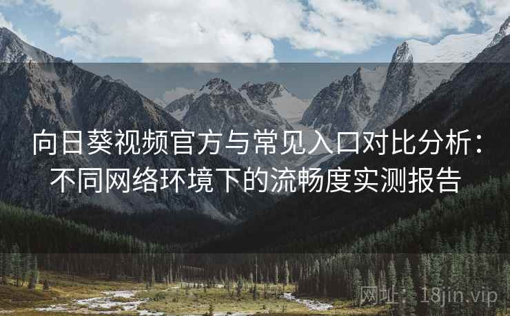 向日葵视频官方与常见入口对比分析：不同网络环境下的流畅度实测报告