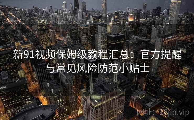 新91视频保姆级教程汇总：官方提醒与常见风险防范小贴士