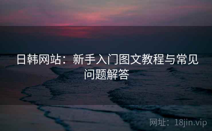 日韩网站：新手入门图文教程与常见问题解答