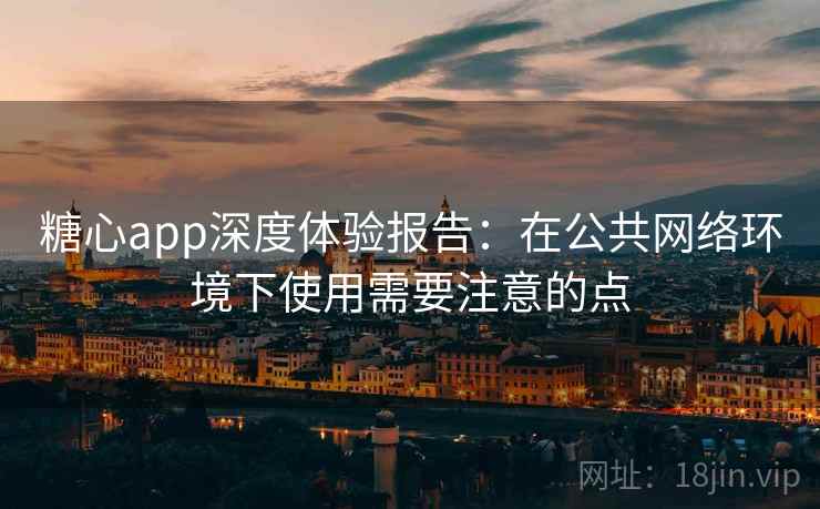 糖心app深度体验报告：在公共网络环境下使用需要注意的点