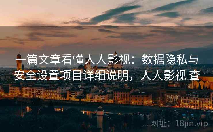 一篇文章看懂人人影视：数据隐私与安全设置项目详细说明，人人影视 查